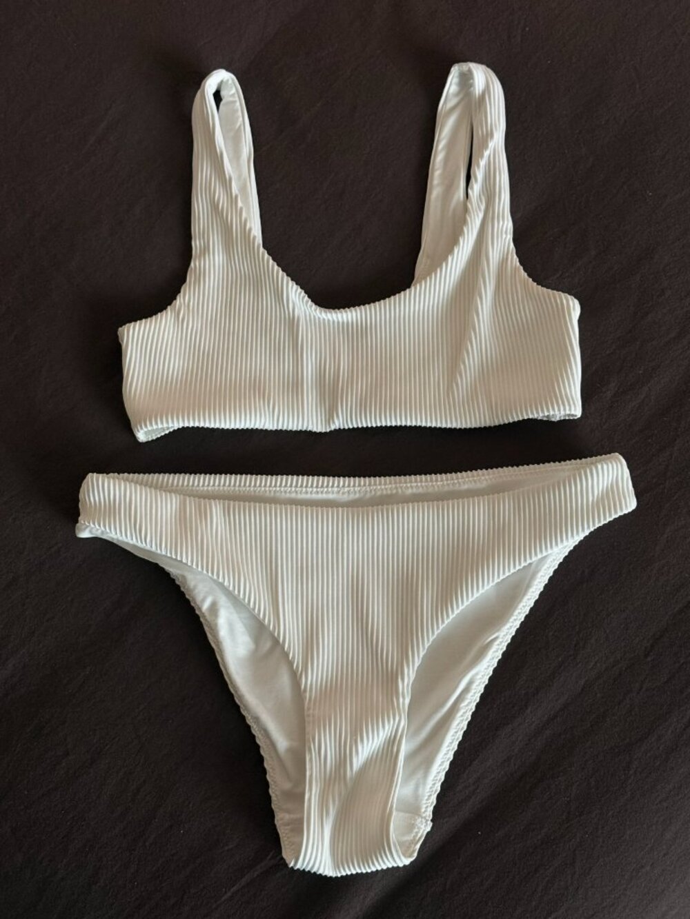 COS Ribbed White Bikini Set - Picture 2 of 7